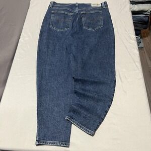 Levis SilverTab Mom Jeans Teens 31x27 Blue Med Wash Relaxed Tapered Denim